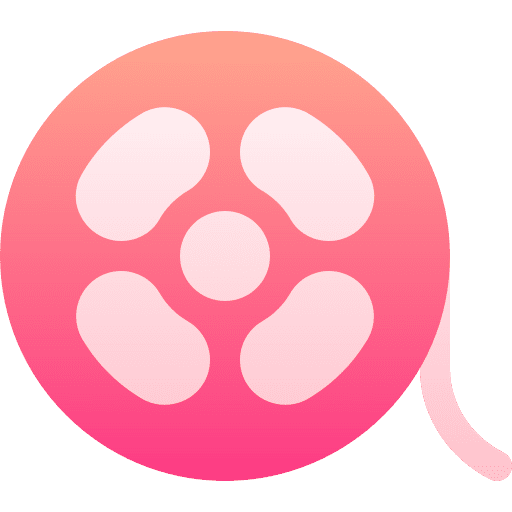 Film reel filming movie technology icon