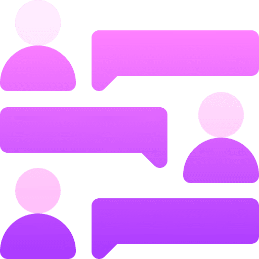 Forum chat box communication conversation icon