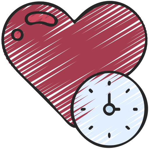 Love love and romance alert heart icon