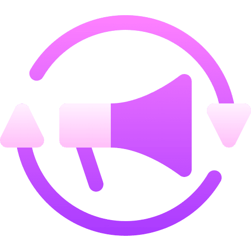 Marketing management marketing setting icon
