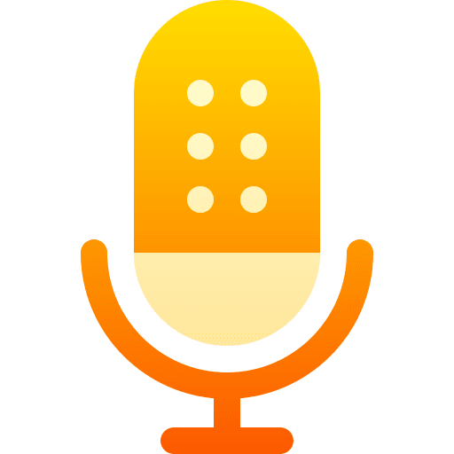 Microphone vintage sound microphone icon