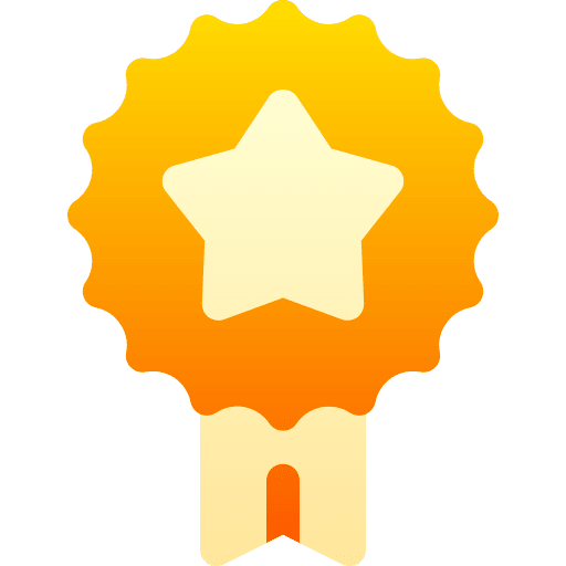 Medal star badge winner icon