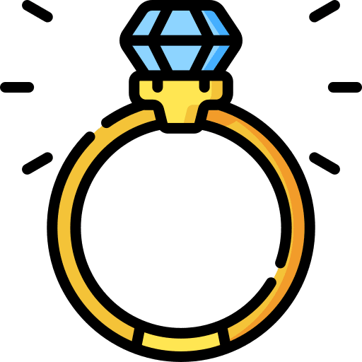 Diamond ring fashion luxury accessory icon