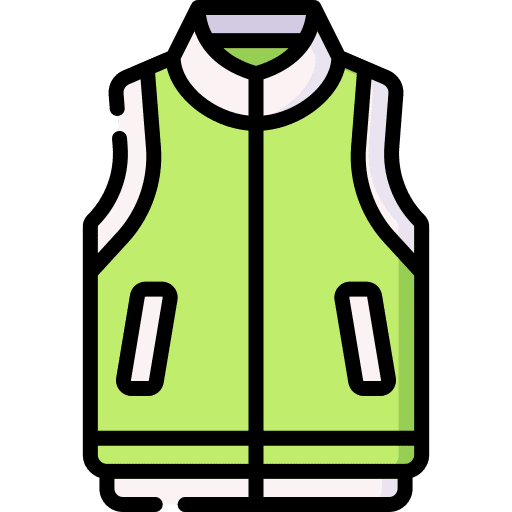 Vest coat sleeveless clothing icon