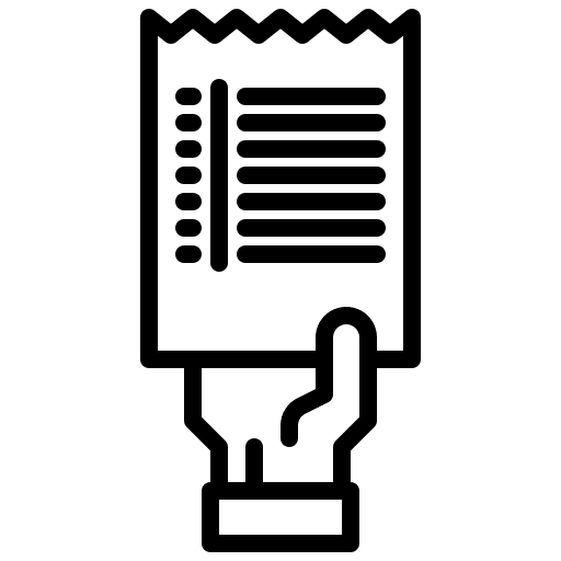 Bill payment commerce invoice icon