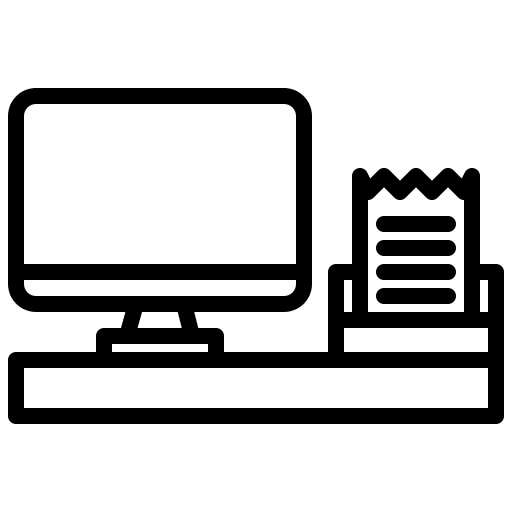 Cash machine commerce and shopping shop cash register icon
