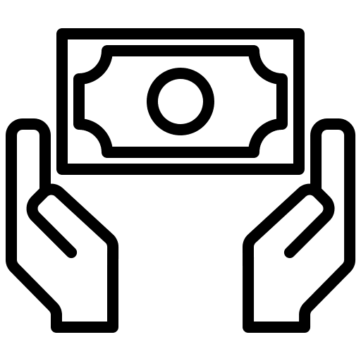 Cash money allowance business and finance icon