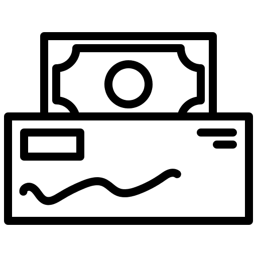 Cheque cheque writing tool pen icon