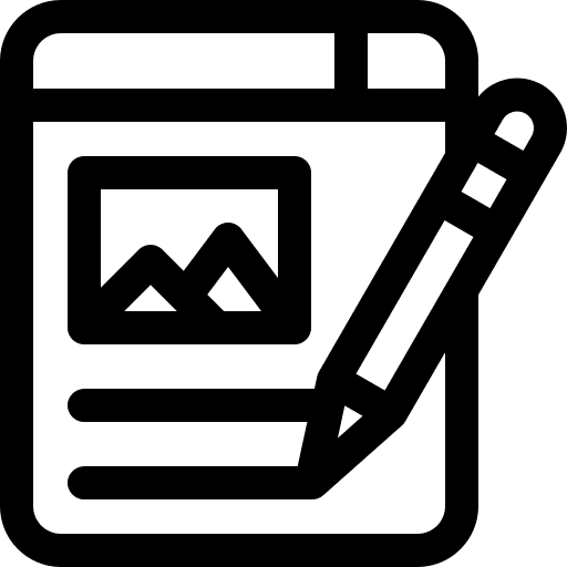 Article website write blog icon