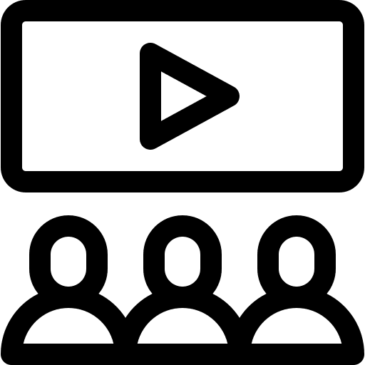 Audience video user audience icon