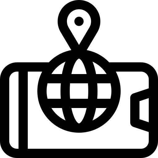 Location smartphone position navigation icon Location smartphone position navigation icon