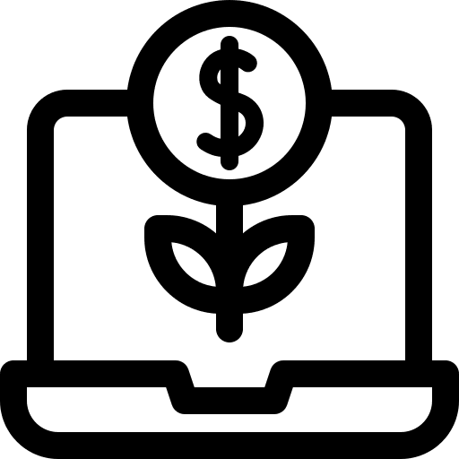 Return of investment currency bank growth icon Return of investment currency bank growth icon