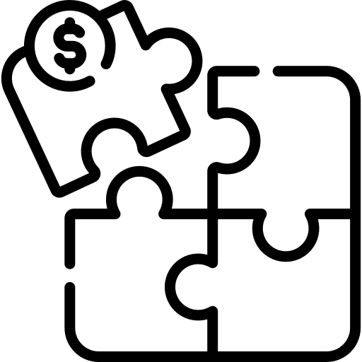 Strategy planning plan puzzle pieces icon