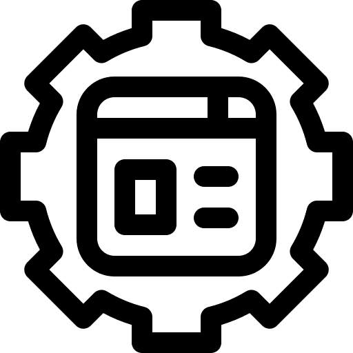 Web management setting webpage web management icon Web management setting webpage web management icon
