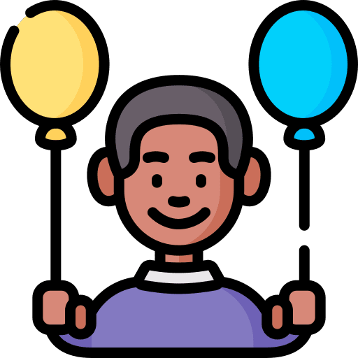 Boy avatar birthday and party boy icon Boy avatar birthday and party boy icon