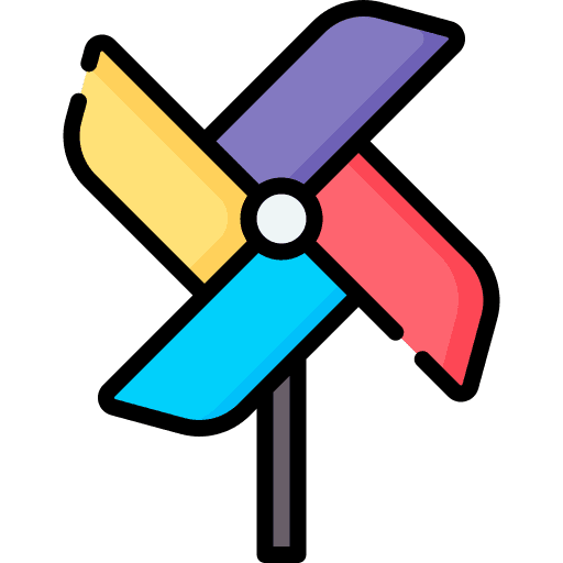 Pinwheel childhood toy kid and baby icon Pinwheel childhood toy kid and baby icon