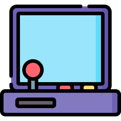 Videogame screen technology monitor icon Videogame screen technology monitor icon