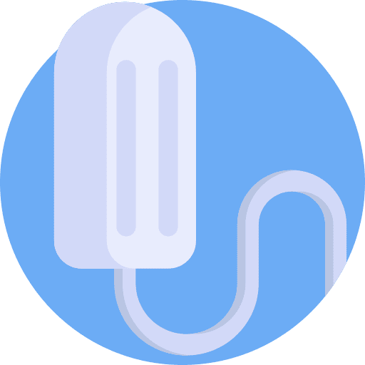 Tampon menstruation wellness period icon