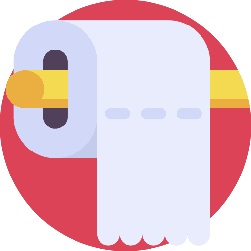 Toilet paper tissue roll restroom paper roll icon