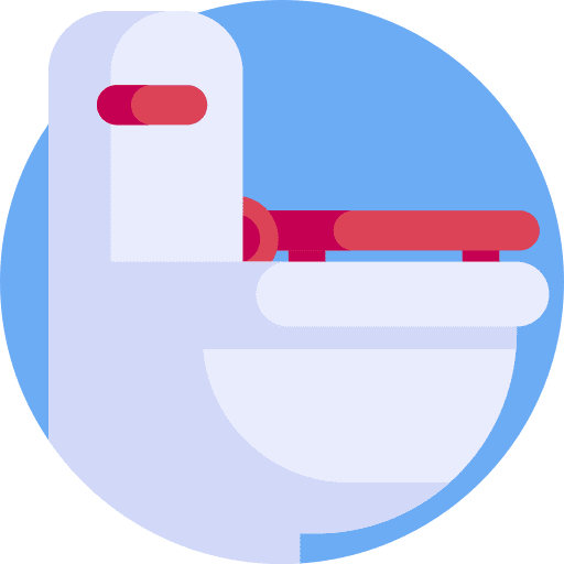 Toilet wc washroom sanitary icon