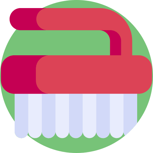 Brush wash brush furniture and household icon Brush wash brush furniture and household icon