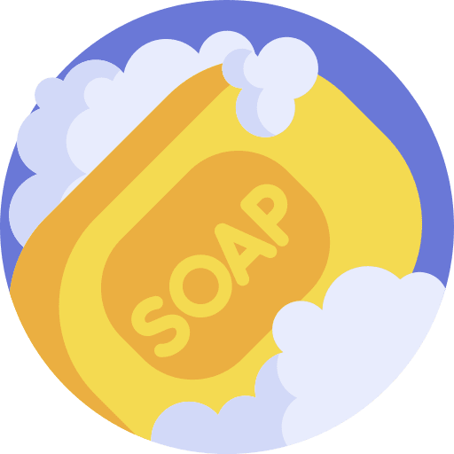 Soap clean hygiene wellness icon Soap clean hygiene wellness icon