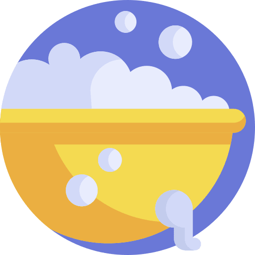 Bathtub hygiene clean bathroom icon Bathtub hygiene clean bathroom icon