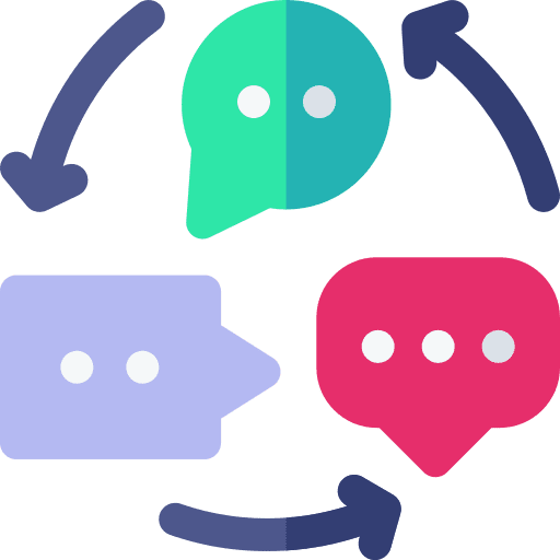 Ideas network communications talk icon