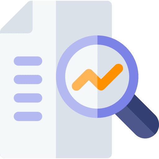 Research finance study research icon