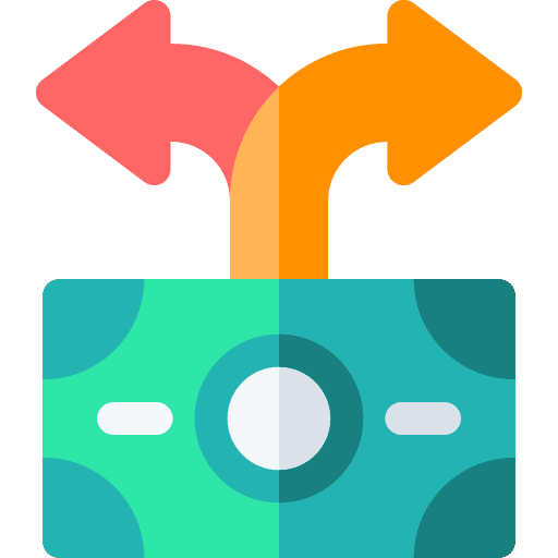 Investing cash flow business and finance banknote icon Investing cash flow business and finance banknote icon