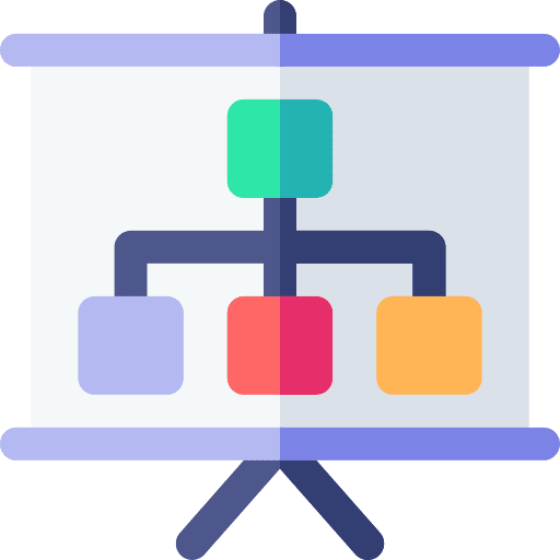 Presentation diagram presentation board icon Presentation diagram presentation board icon