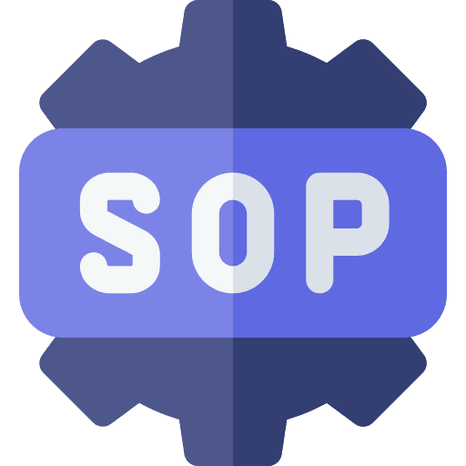 Sop management settings business icon Sop management settings business icon