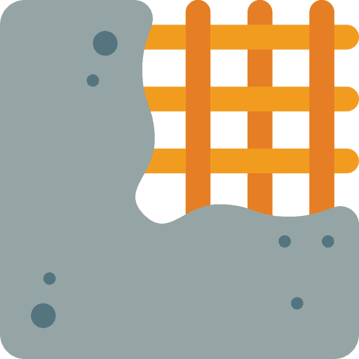 Concrete cement construction and tools construction icon