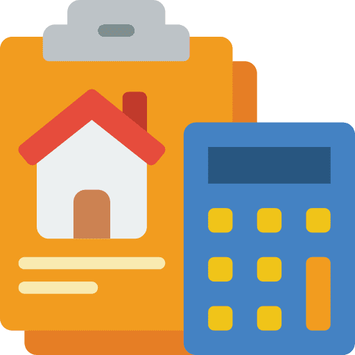 Finance mortgage loan mortgage loan processing icon