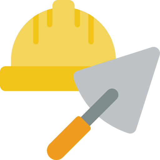 Hard hat hard hat trowel construction and tools icon