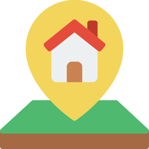 Location pin plot building address location icon