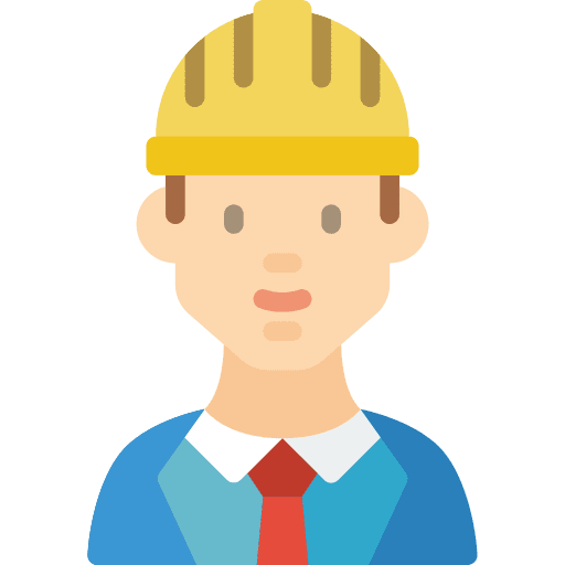 Manager worker control engineer icon