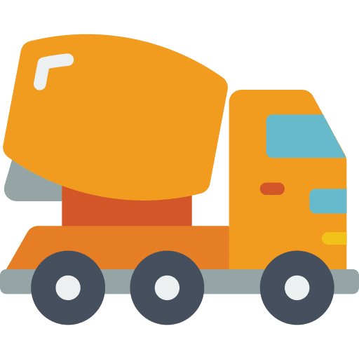 Mixer truck industry vehicle mixer truck icon