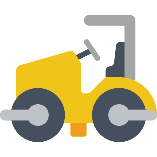 Road roller road roller roller construction icon