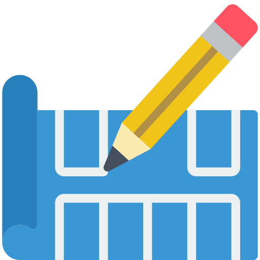 Blueprint map blueprint plot icon