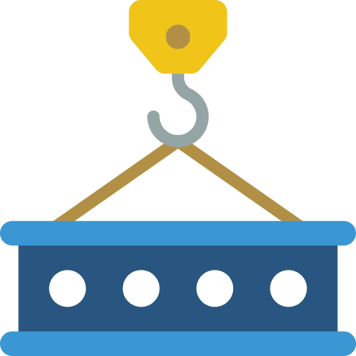 Girder hook crane beam icon