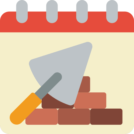 Calendar time and date wall calendar icon