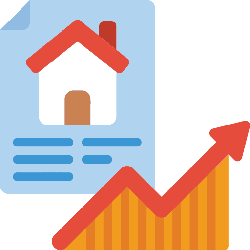 Document up arrow graphs permission icon