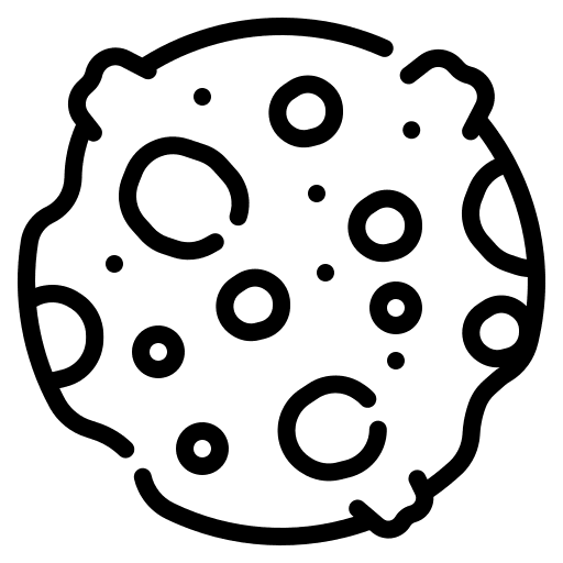 Asteroid universe galaxy space icon