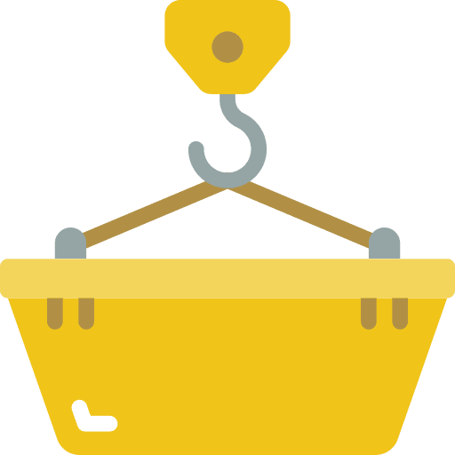 Crane machinery construction construction and tools icon