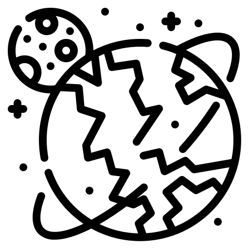 Earth miscellaneous moon planet icon