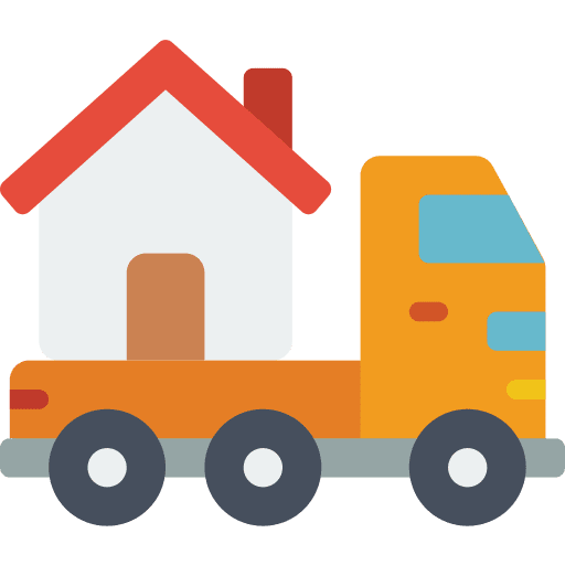 Moving truck real estate moving truck truck icon
