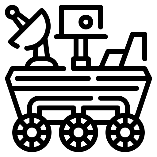 Moon rover science transportation moon rover icon