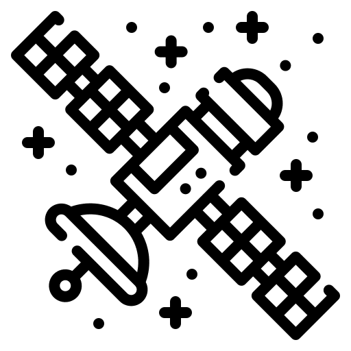 Satellite communications space satellite icon Satellite communications space satellite icon