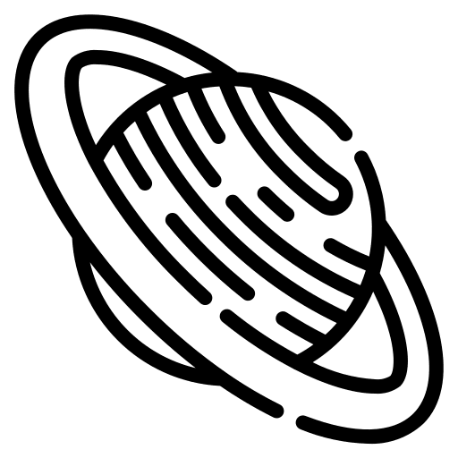 Saturn galaxy miscellaneous science icon